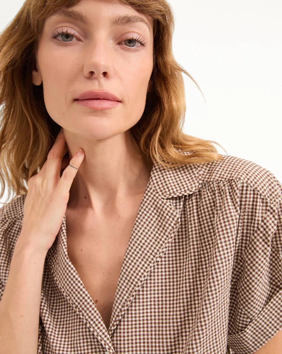 Ilene Gingham Button-Down Shirt sold by Ulla Johnson product image thumbnail 3