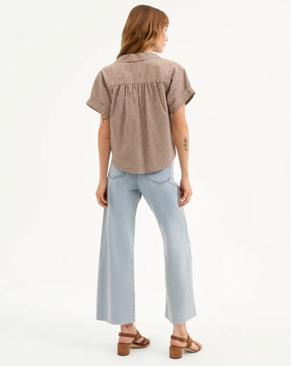 Ilene Gingham Button-Down Shirt sold by Ulla Johnson product image thumbnail 5