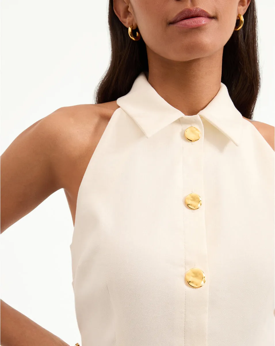 Roxanne Stretch-Linen Mini Dress sold by Ulla Johnson product image thumbnail 3