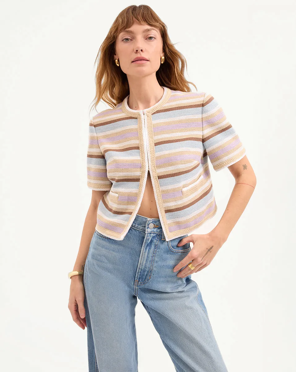 Wyatt Short-Sleeve Jacket sold by Ulla Johnson