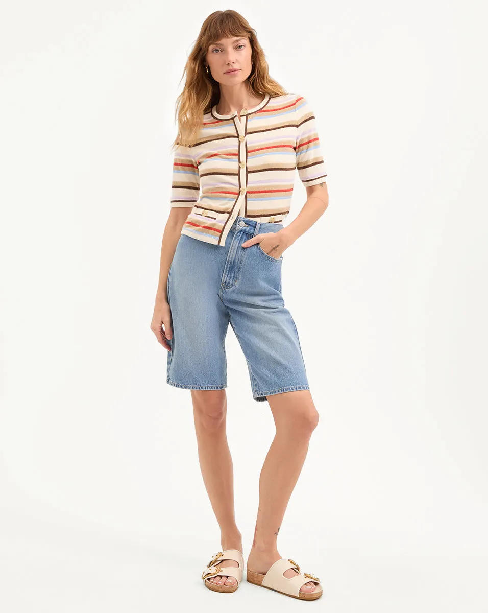 Charlotte Longline Denim Short sold by Ulla Johnson