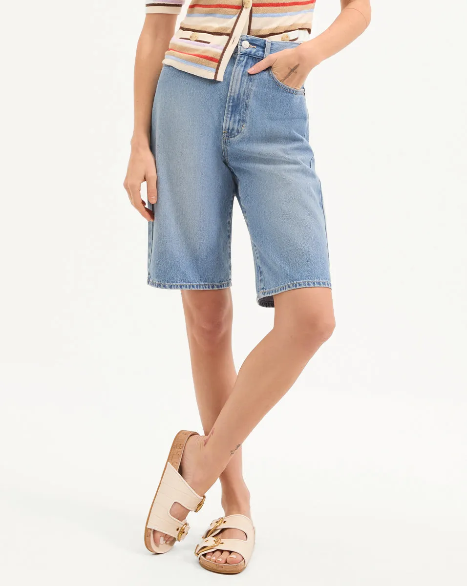 Charlotte Longline Denim Short sold by Ulla Johnson product image thumbnail 2