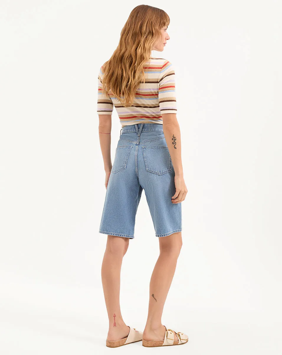 Charlotte Longline Denim Short sold by Ulla Johnson product image thumbnail 5