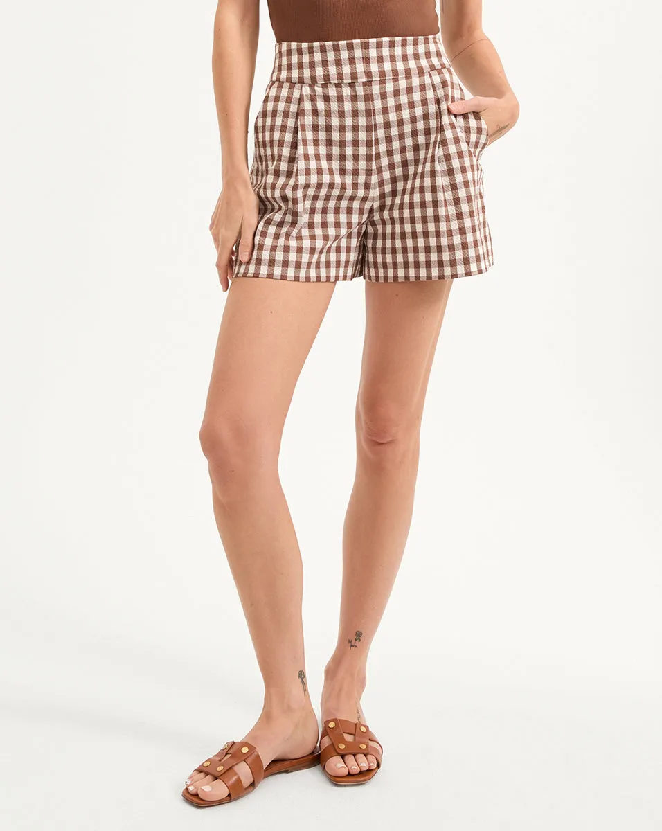 Haina Gingham Seersucker Short sold by Ulla Johnson product image thumbnail 2