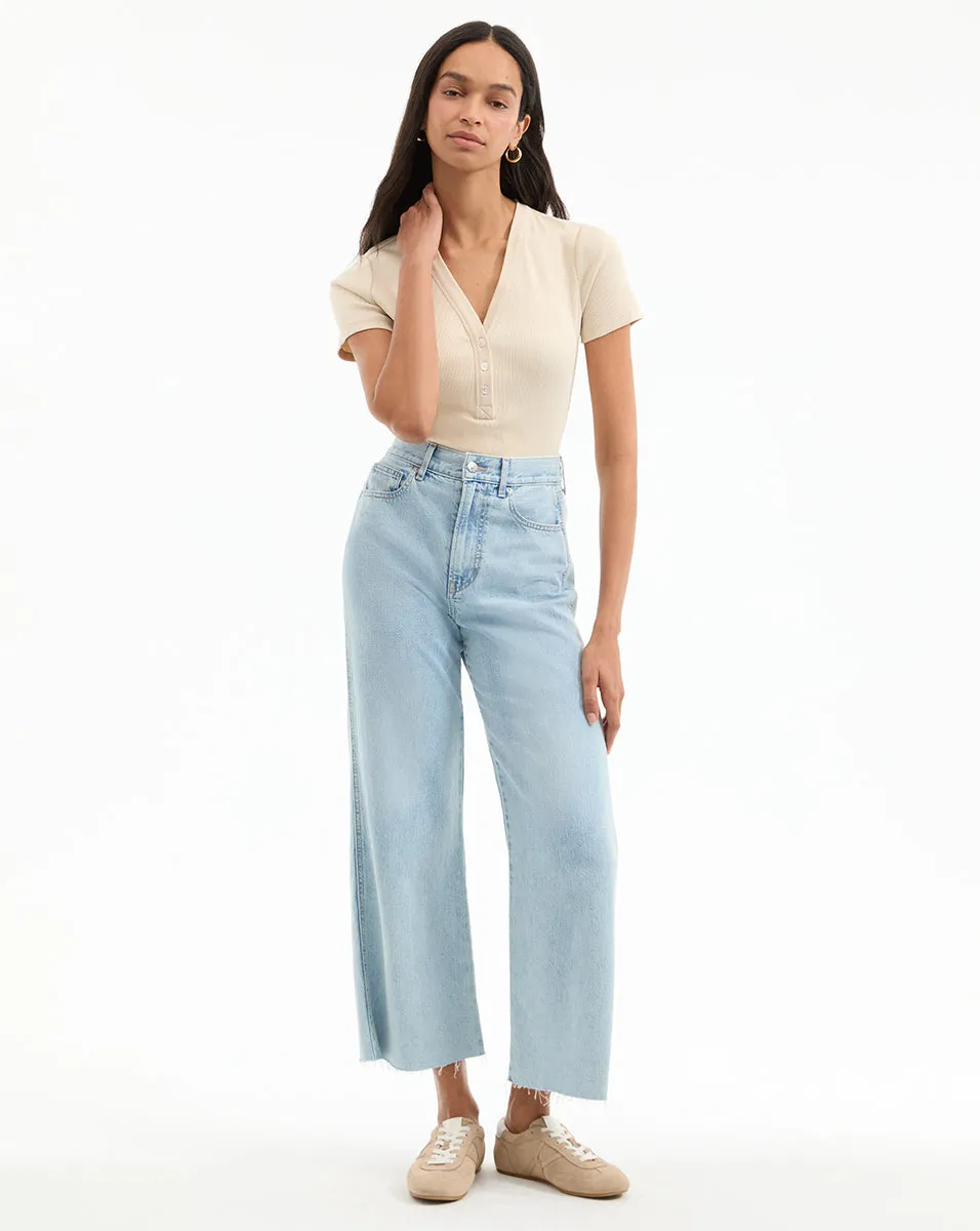 Dekalb Ribbed Henley T-Shirt sold by Ulla Johnson product image thumbnail 2