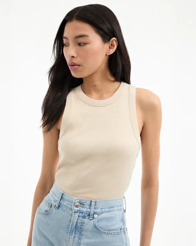 Jordyn Cropped Tank Top sold by Ulla Johnson