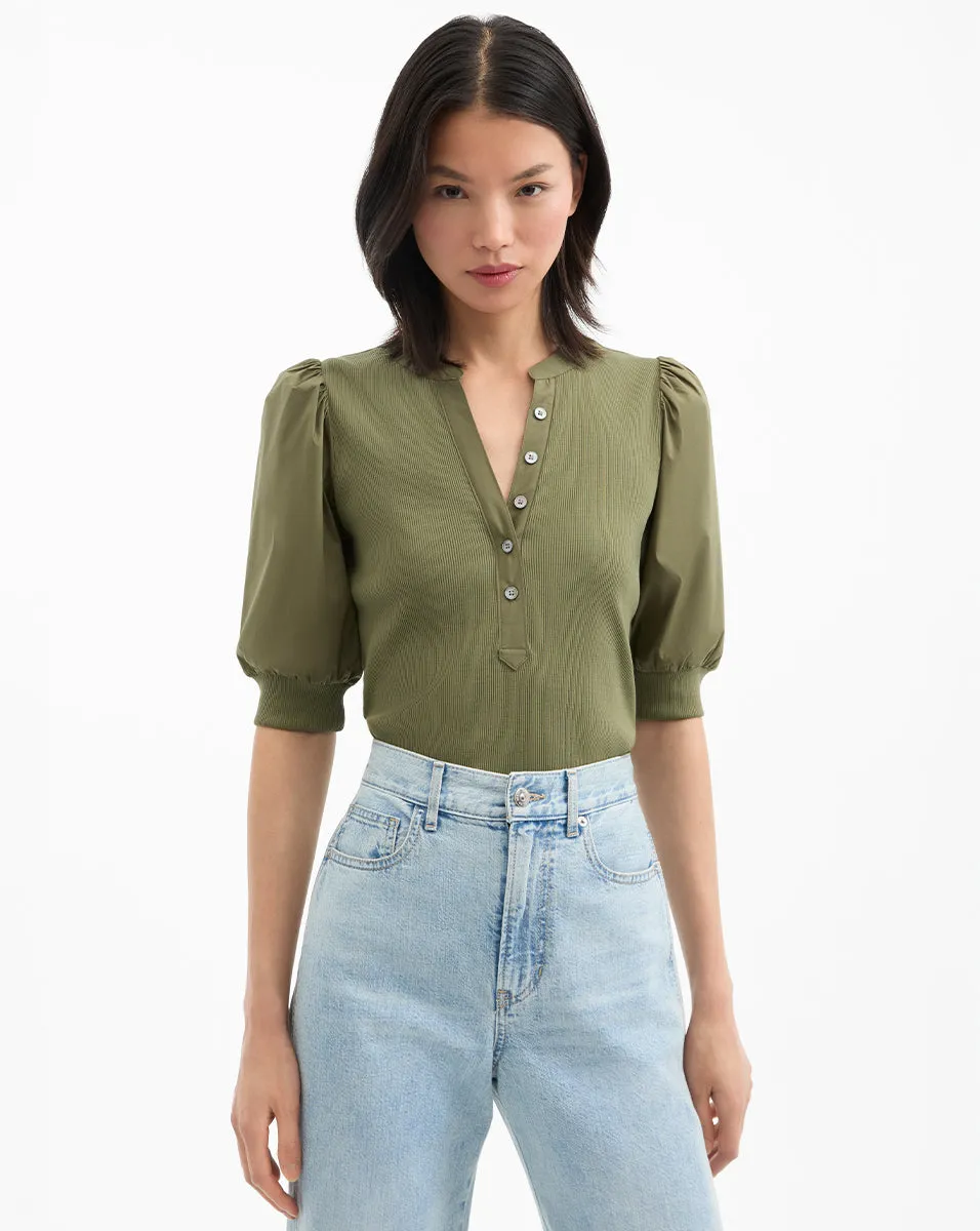 Coralee Puff-Sleeve Tee sold by Ulla Johnson