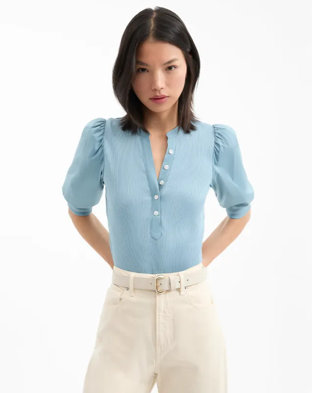 Coralee Puff-Sleeve Tee sold by Ulla Johnson