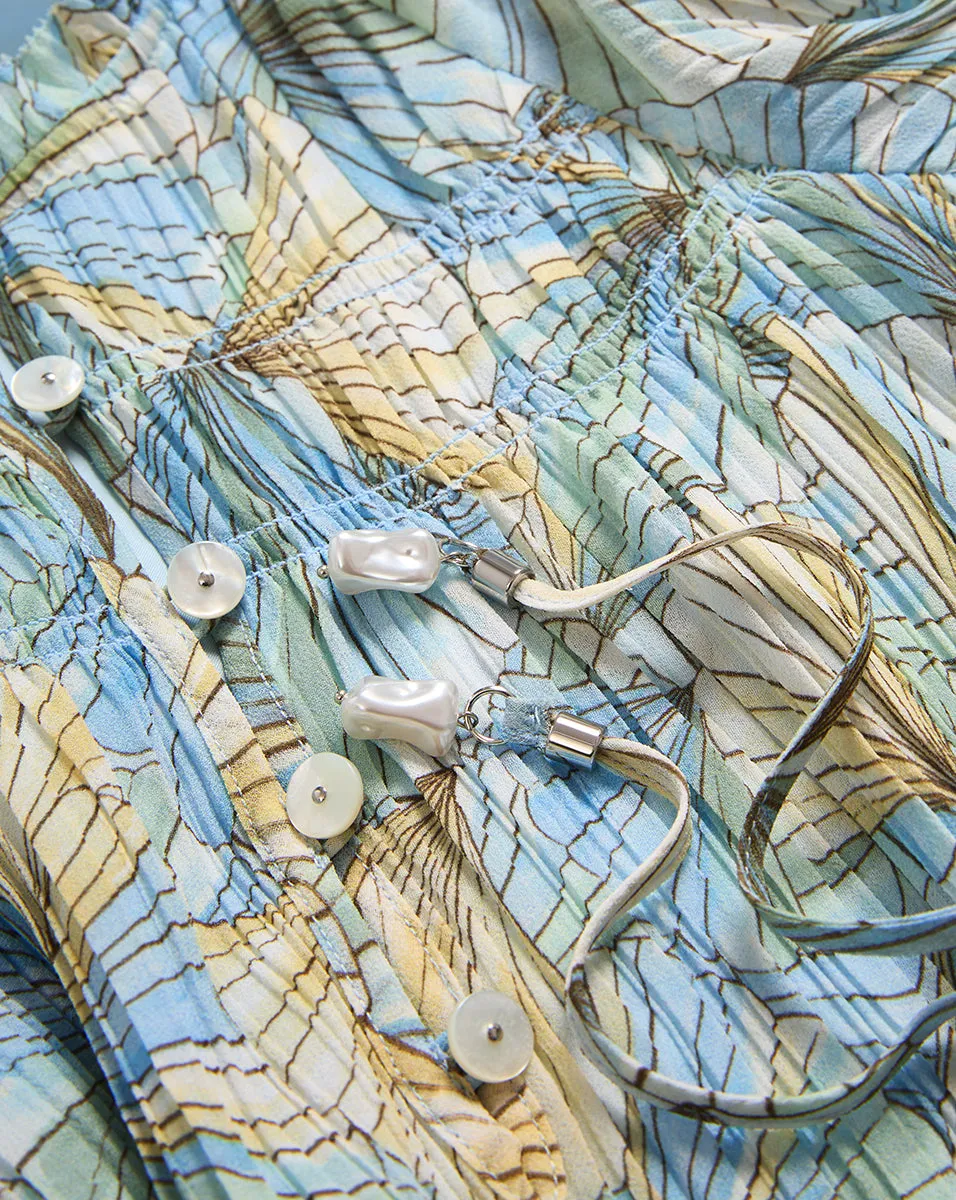 Dorrie Pleated Mini Dress sold by Ulla Johnson product image thumbnail 4