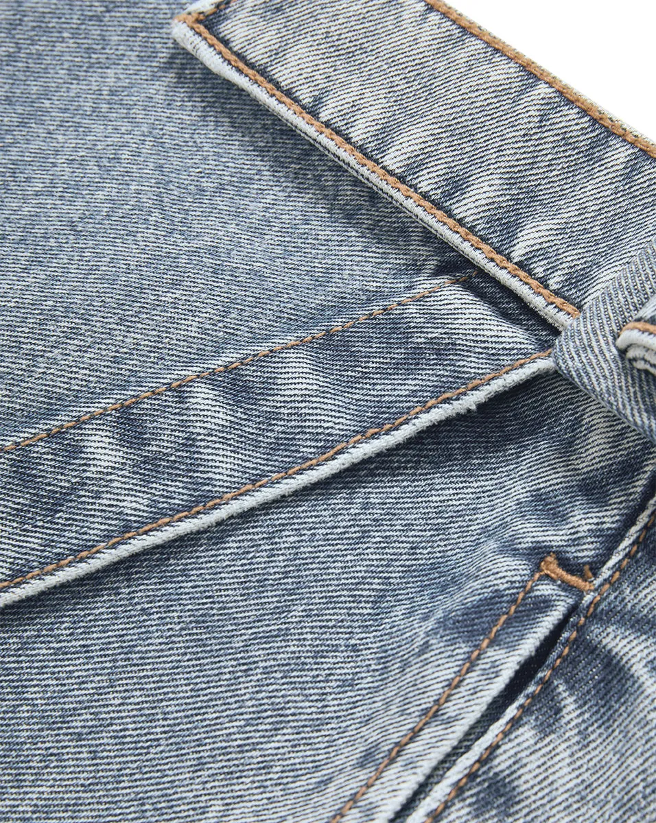 Diaz Denim Mini Skort sold by Ulla Johnson product image thumbnail 4