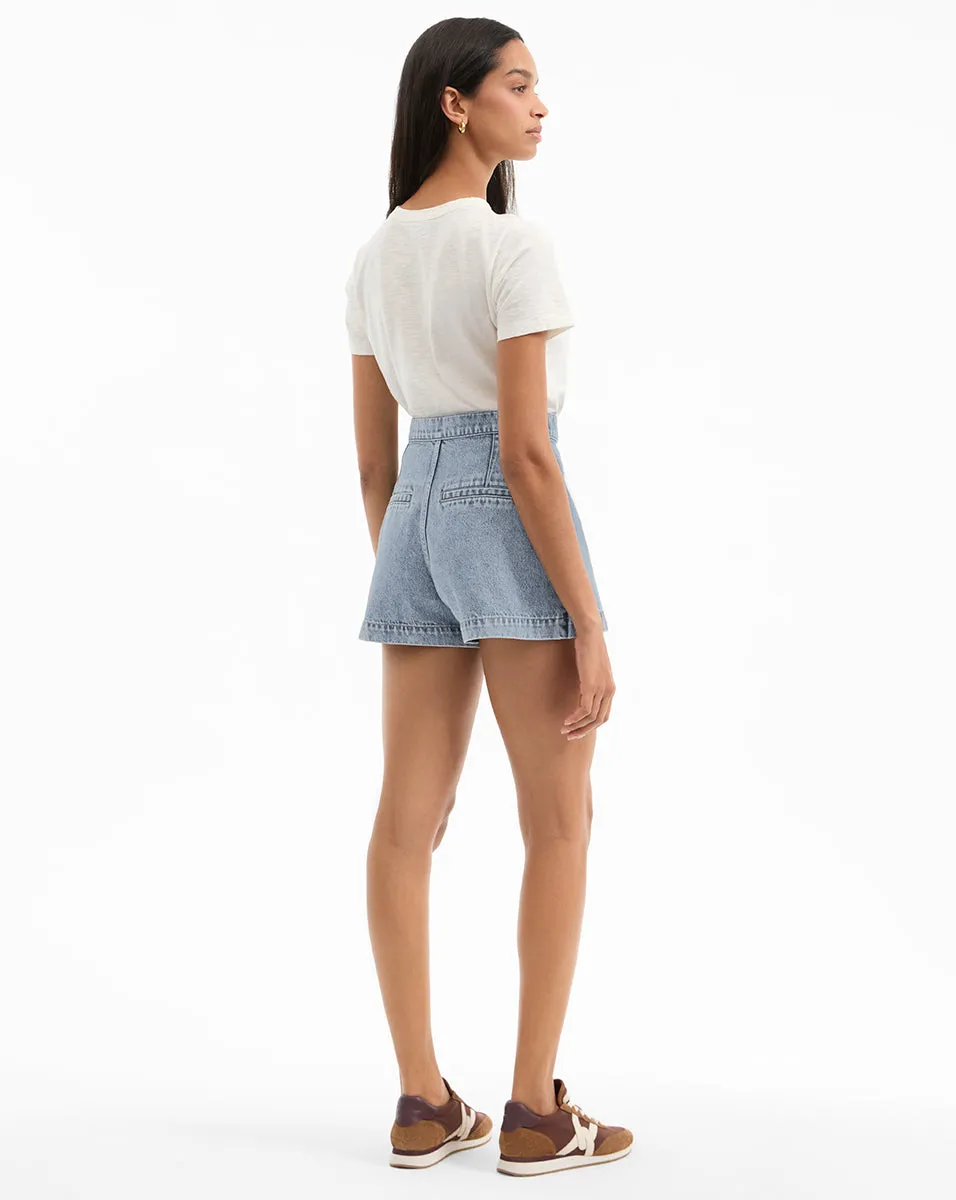 Diaz Denim Mini Skort sold by Ulla Johnson product image thumbnail 5