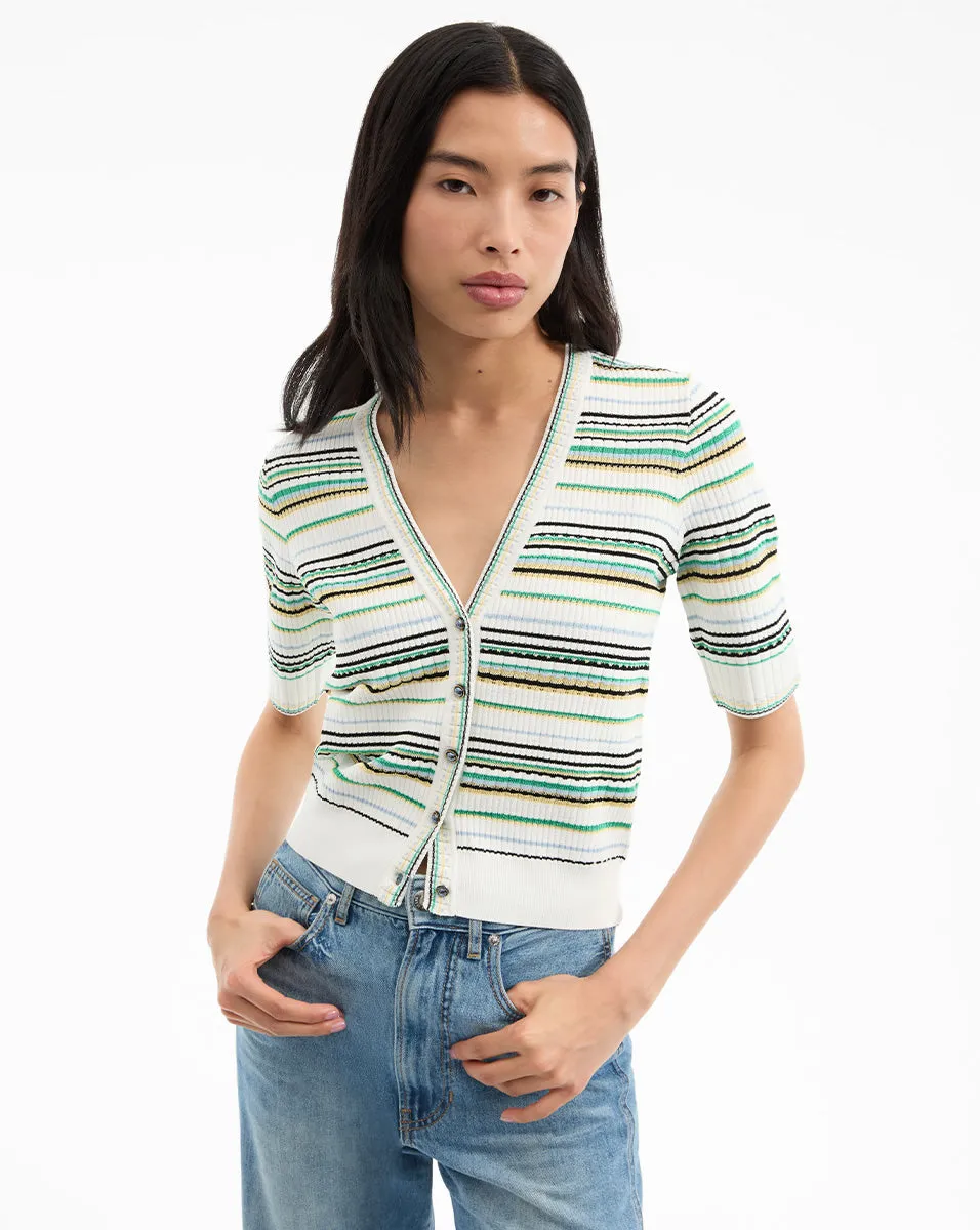 Varia Striped Cardigan sold by Ulla Johnson