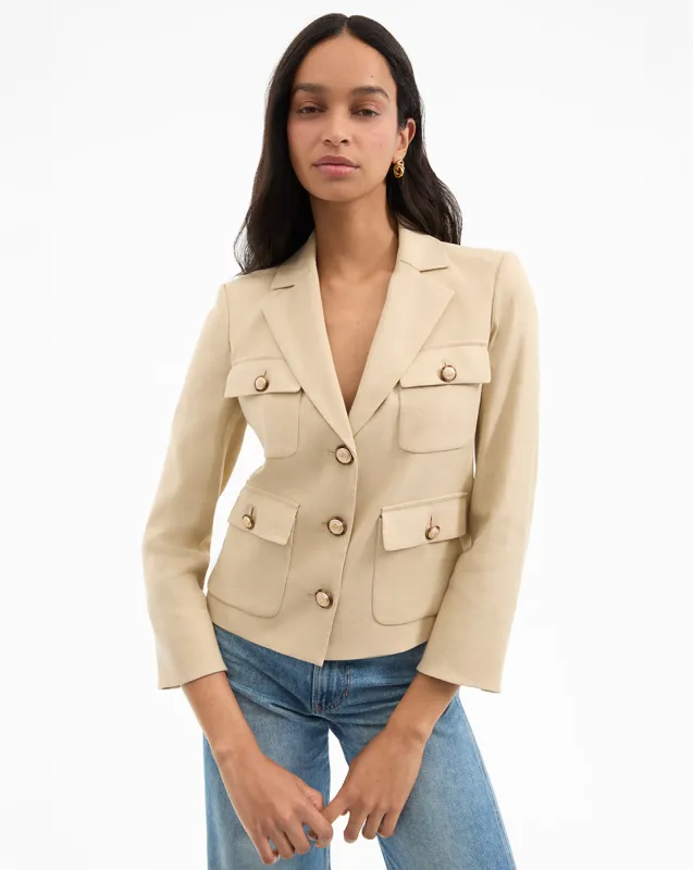 Schuyler Flap-Pocket Jacket sold by Ulla Johnson