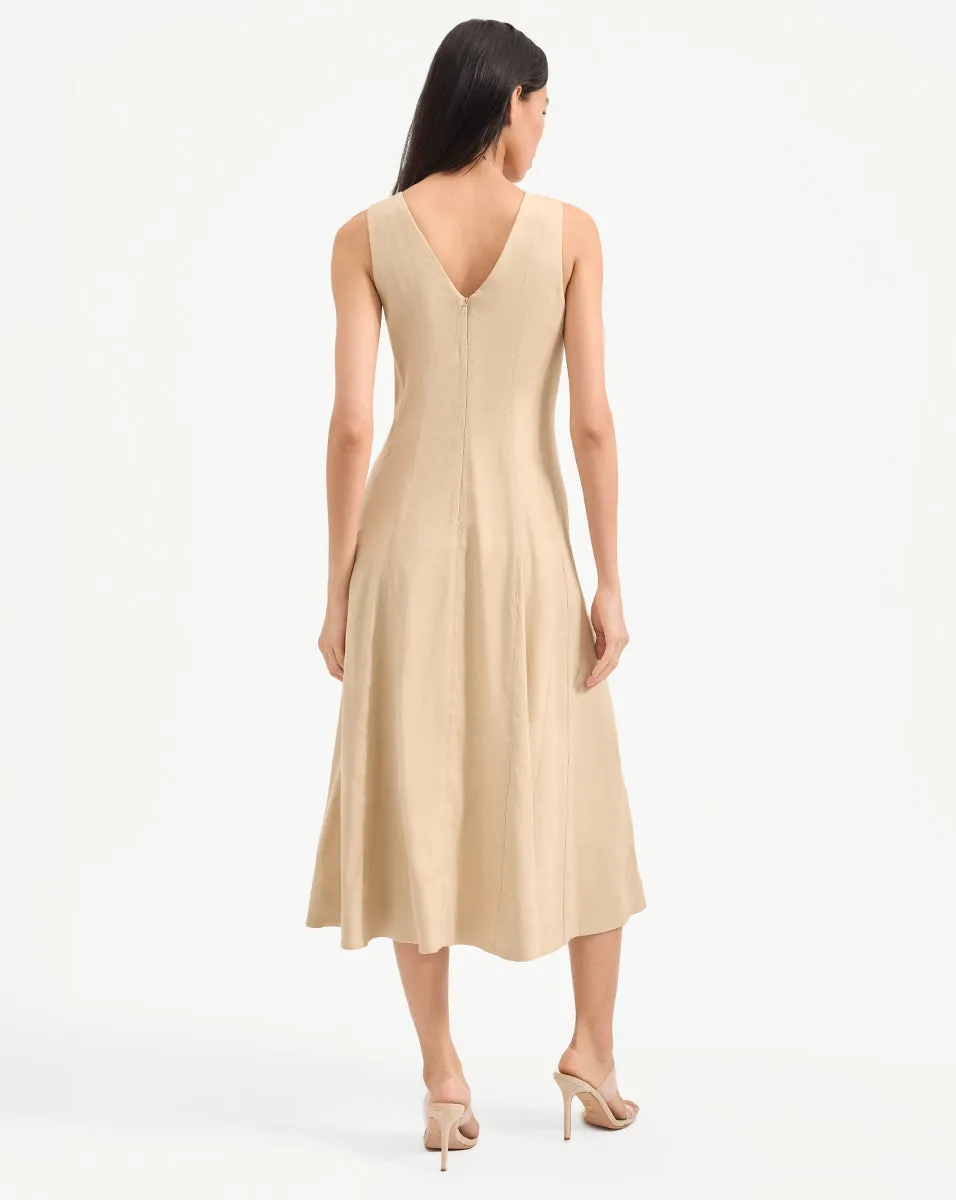 Lou Pleated Midi Dress sold by Ulla Johnson product image thumbnail 4