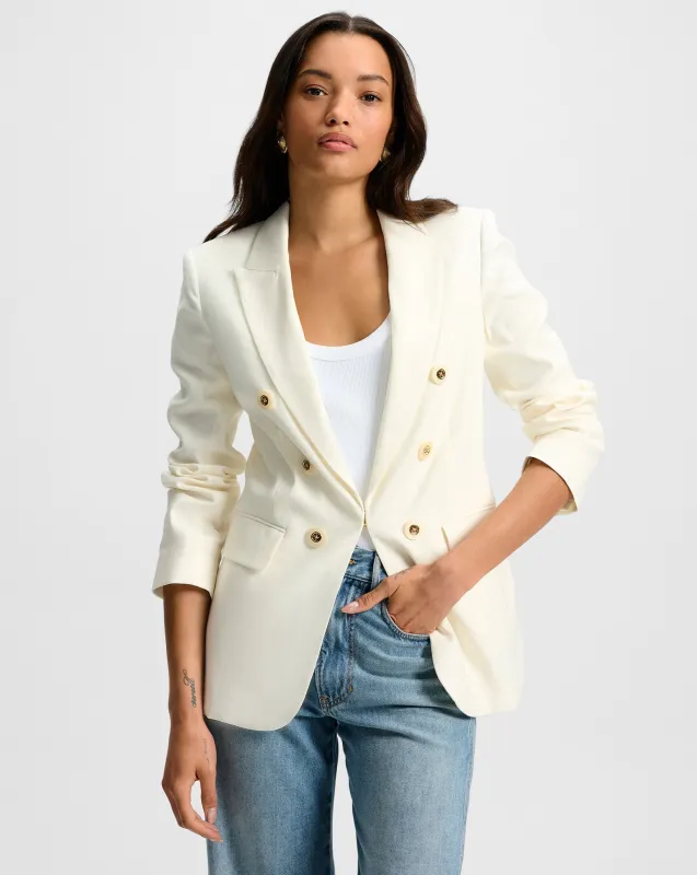 Bexley Stretch-Linen Dickey Jacket sold by Ulla Johnson