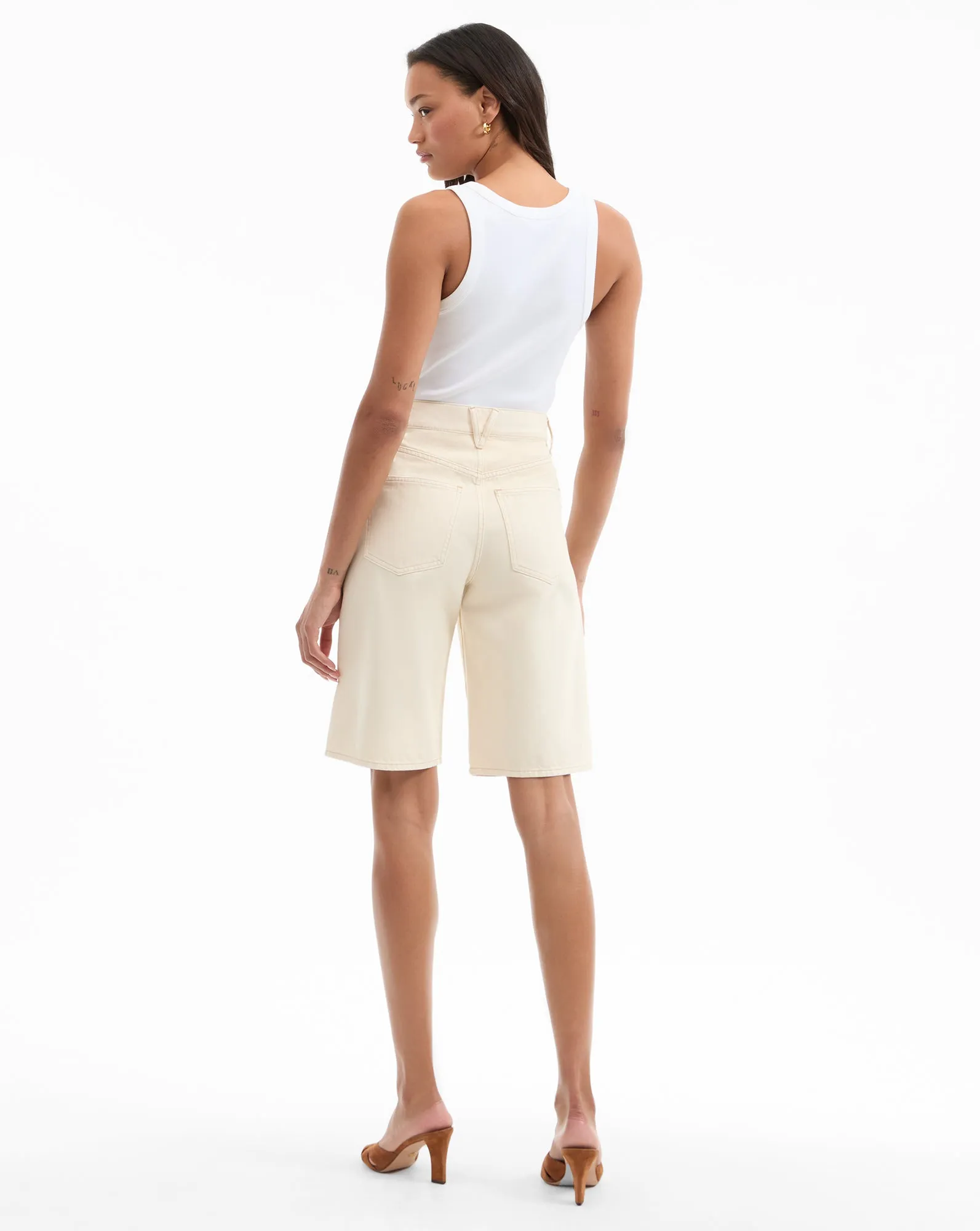 Charlotte Longline Denim Short sold by Ulla Johnson product image thumbnail 5