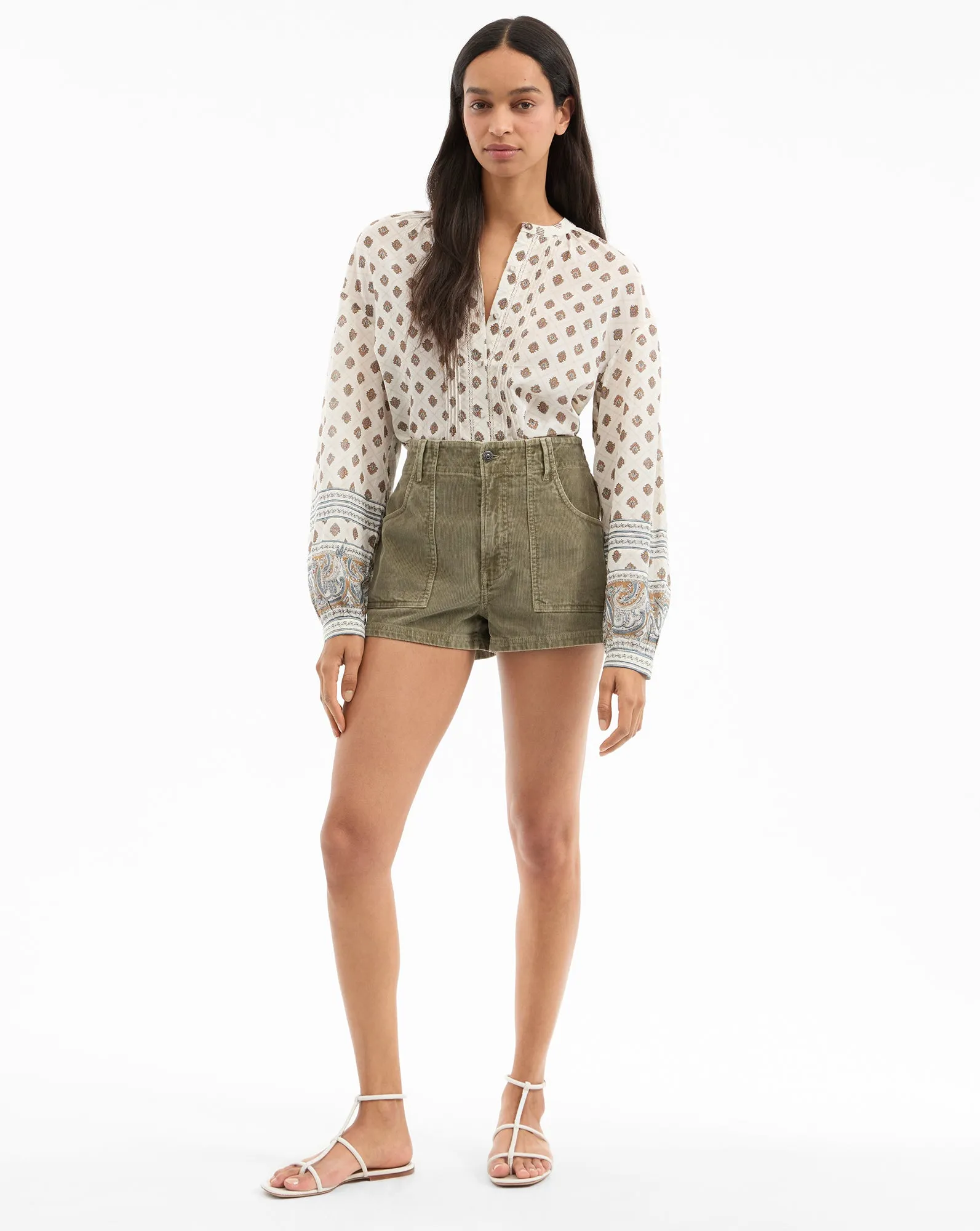 Lollie Paisley Button-Down Blouse sold by Ulla Johnson product image thumbnail 2