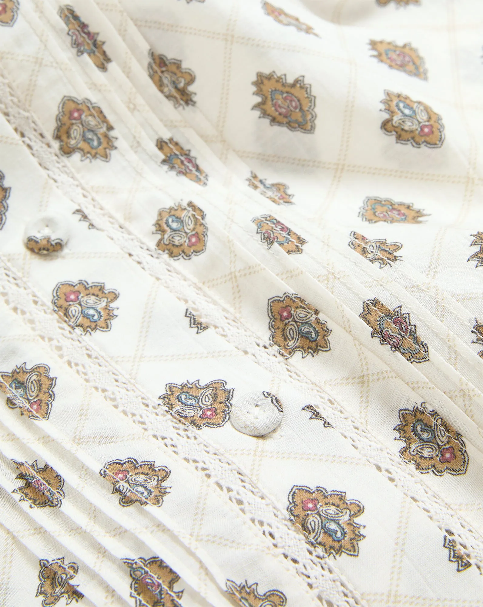 Lollie Paisley Button-Down Blouse sold by Ulla Johnson product image thumbnail 3