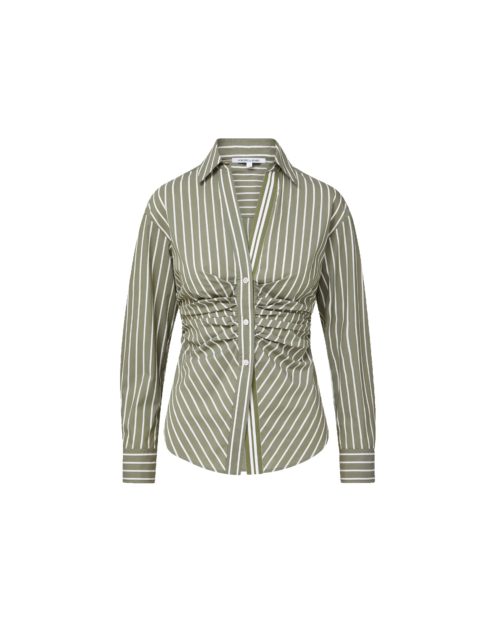 Devra Striped Button-Down Shirt sold by Ulla Johnson product image thumbnail 5