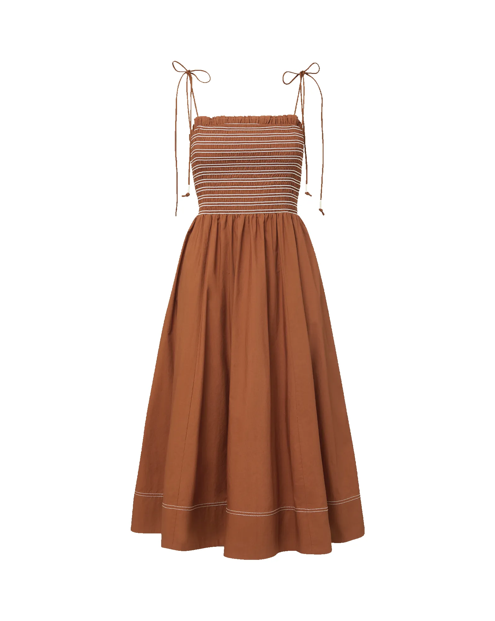 Kaela Smocked Midi Dress sold by Ulla Johnson product image thumbnail 5