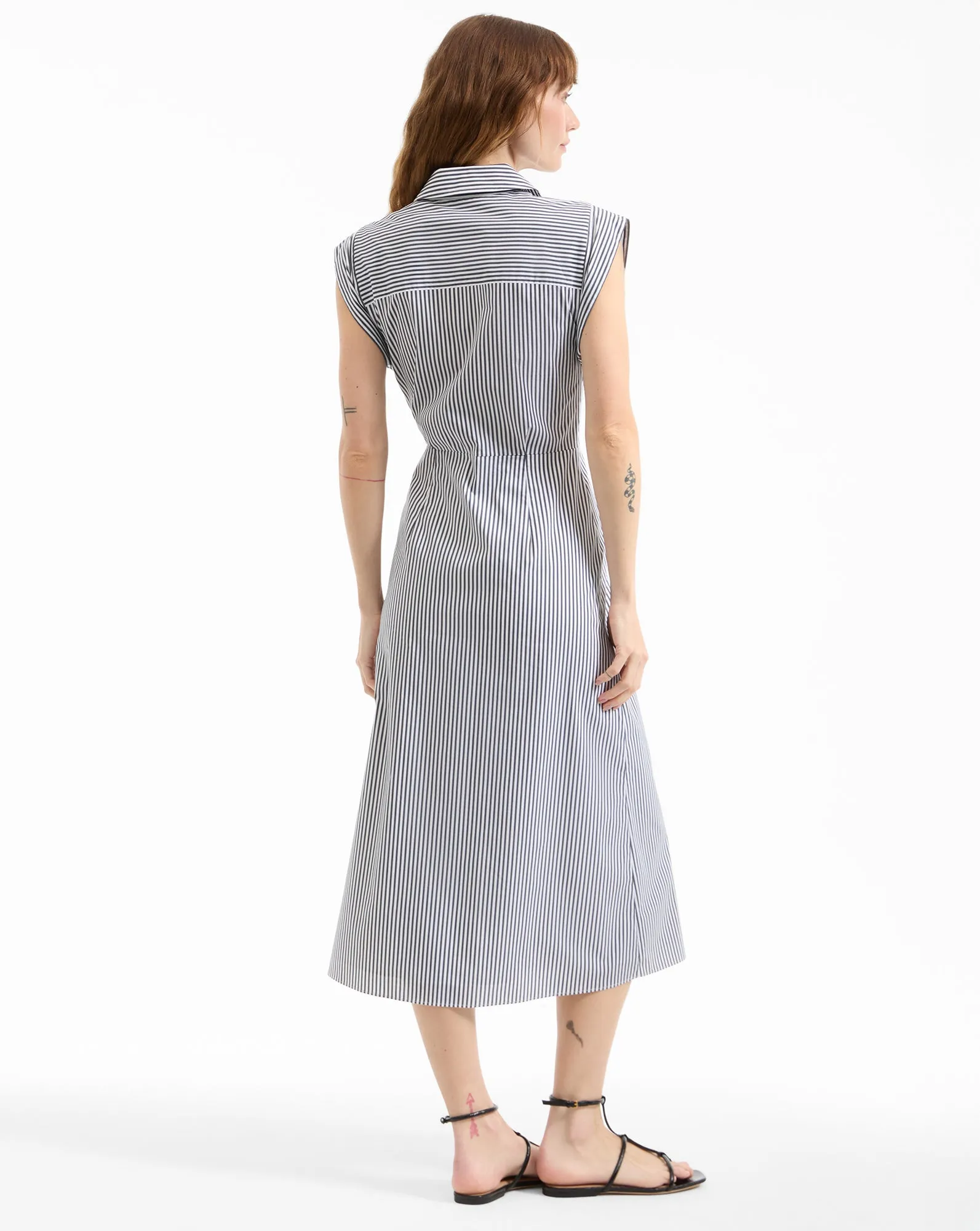Haydon Striped Midi Shirtdress sold by Ulla Johnson product image thumbnail 4