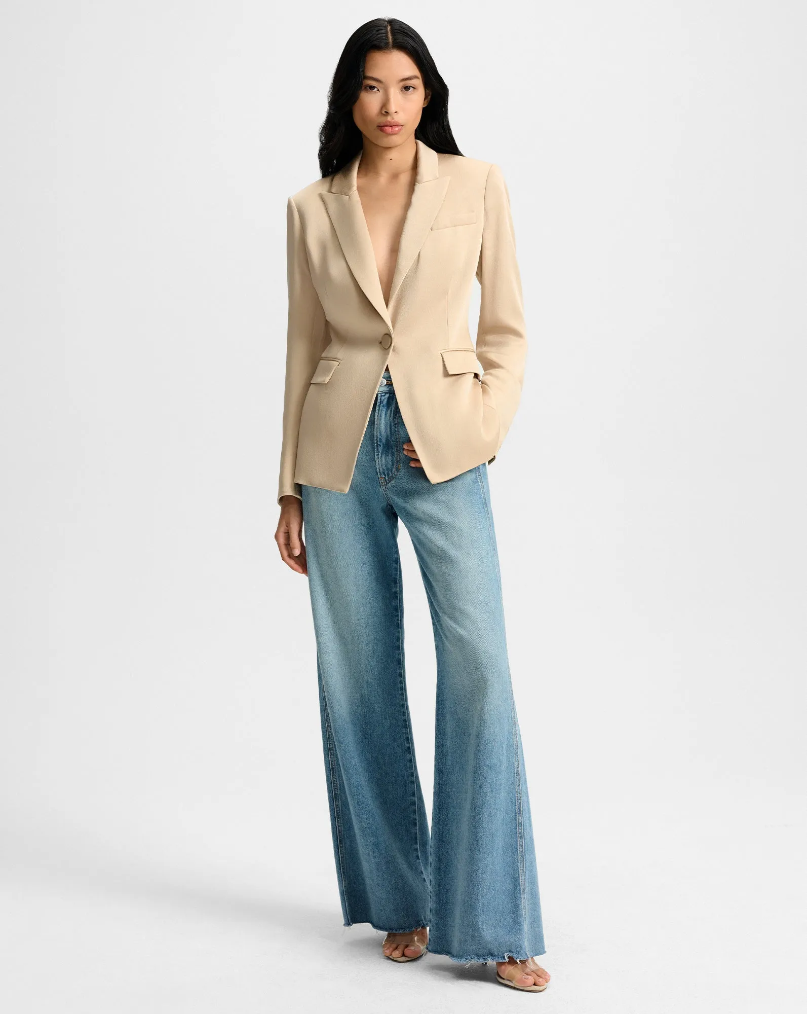 Long and Lean Satin Dickey Jacket sold by Ulla Johnson product image thumbnail 2