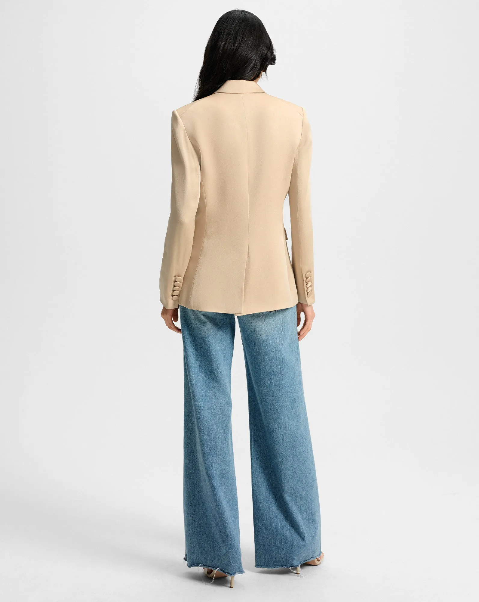 Long and Lean Satin Dickey Jacket sold by Ulla Johnson product image thumbnail 3