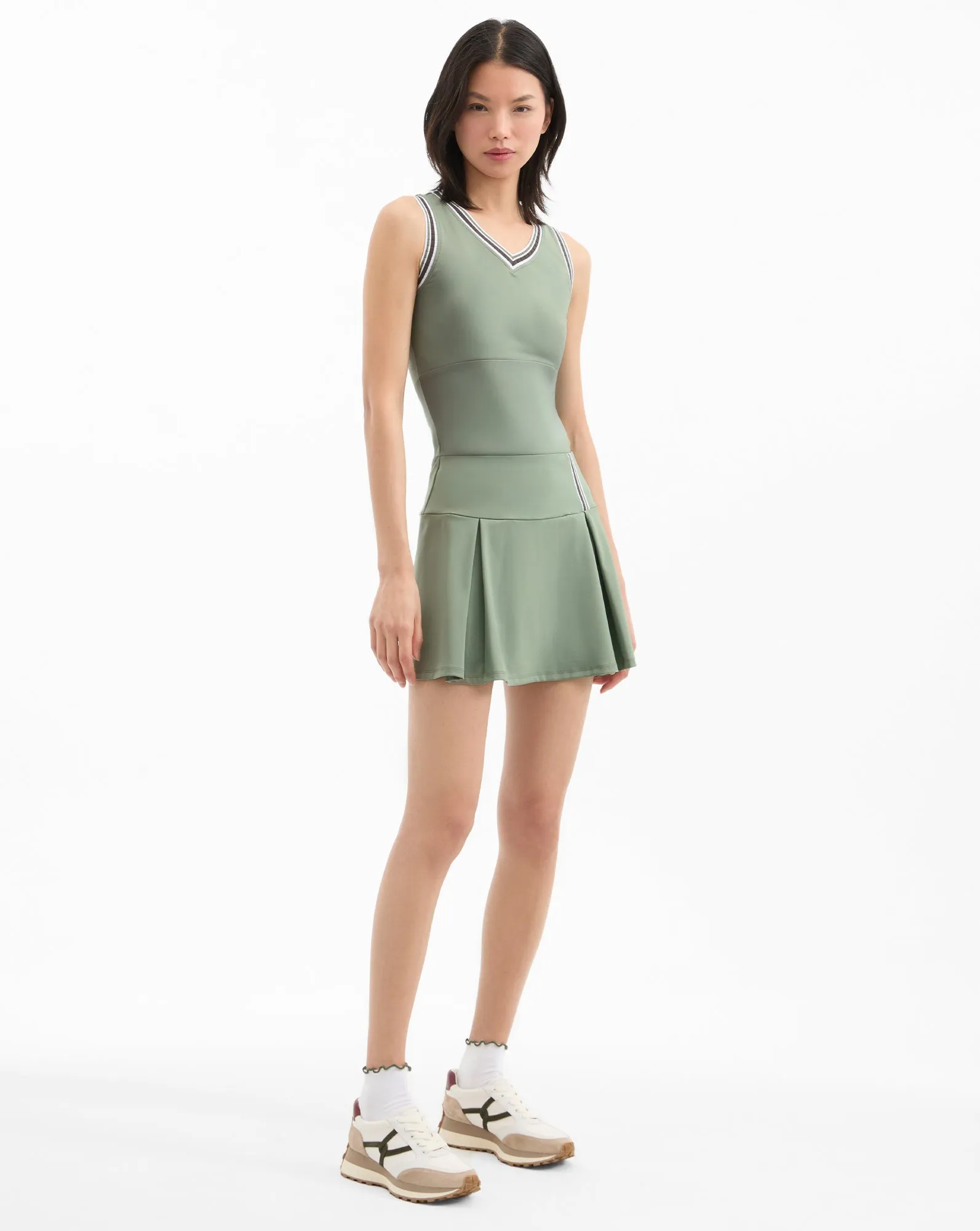Deuce Pleated Tennis Skort sold by Ulla Johnson product image thumbnail 3