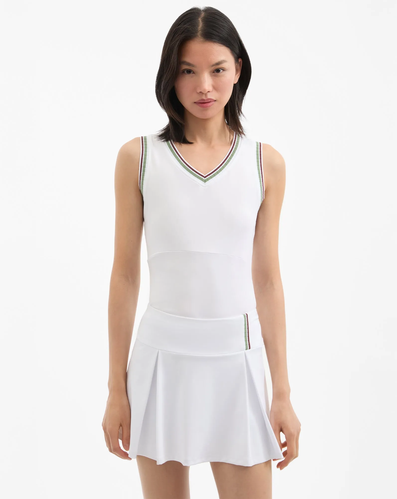 Spin Striped-Trim Tank Top sold by Ulla Johnson