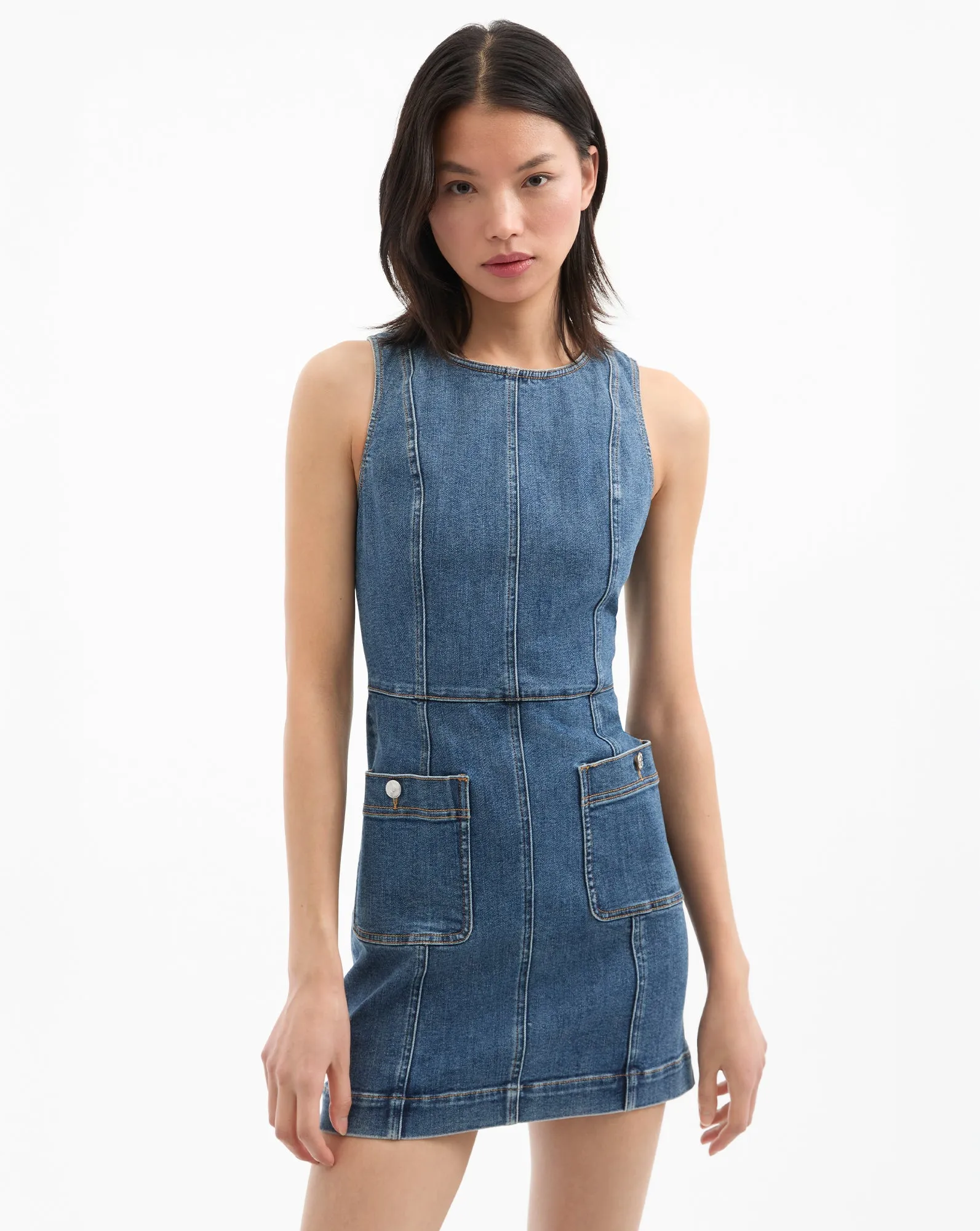 Zaire Denim Mini Dress sold by Ulla Johnson