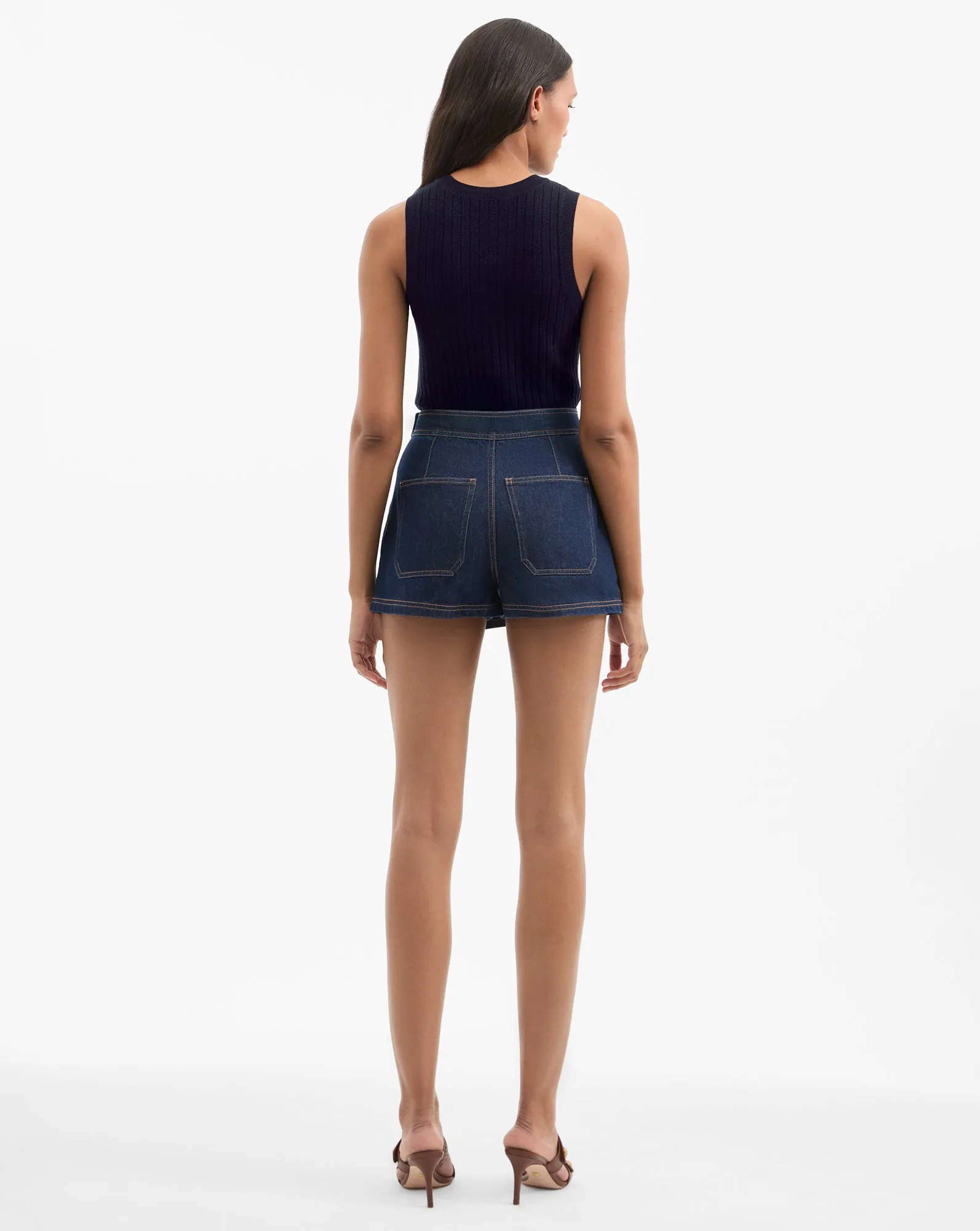 Winslet Denim Skort sold by Ulla Johnson product image thumbnail 5