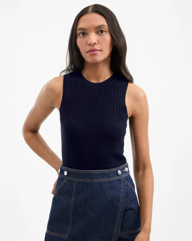 Jerrel Merino Wool Tank Top made by Veronica Beard