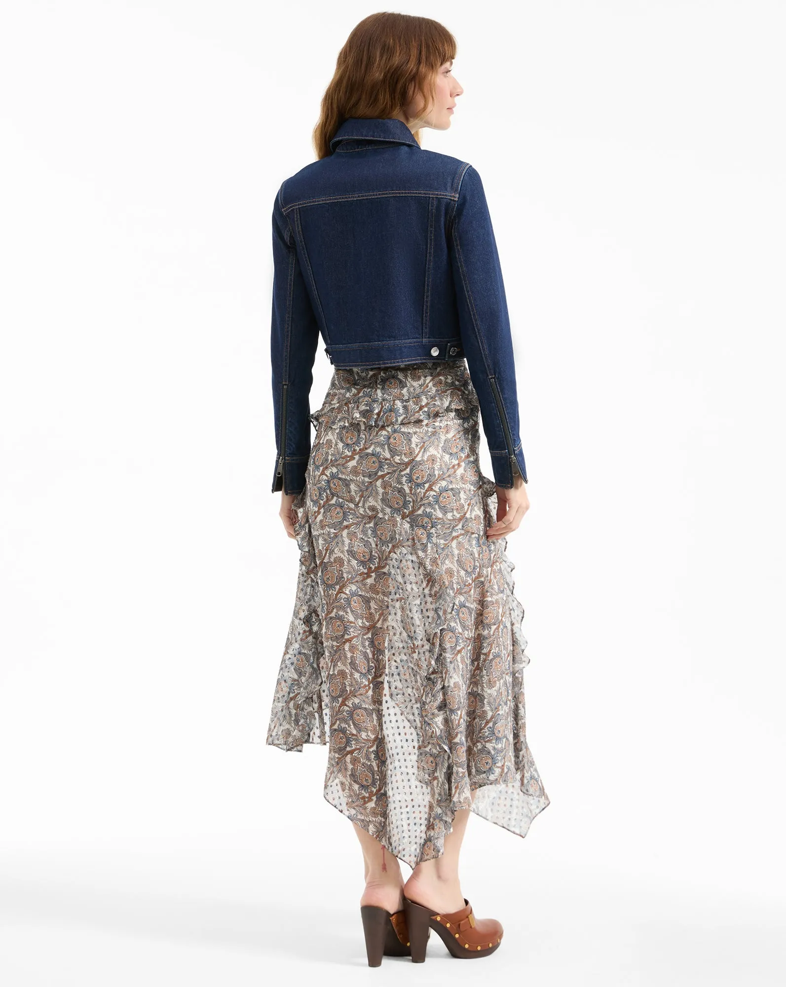 Patty Cropped Denim Jacket sold by Ulla Johnson product image thumbnail 4