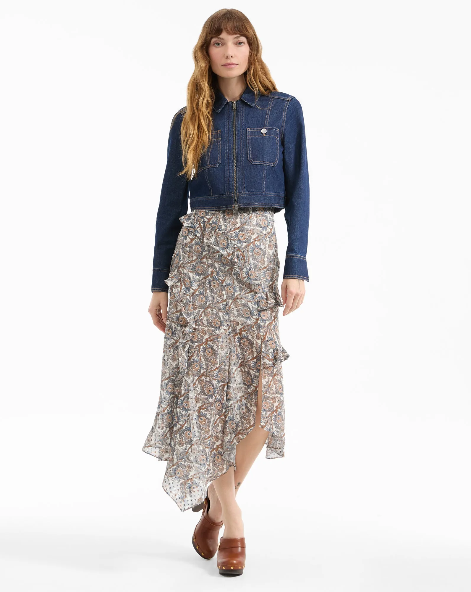 Patty Cropped Denim Jacket sold by Ulla Johnson product image thumbnail 2