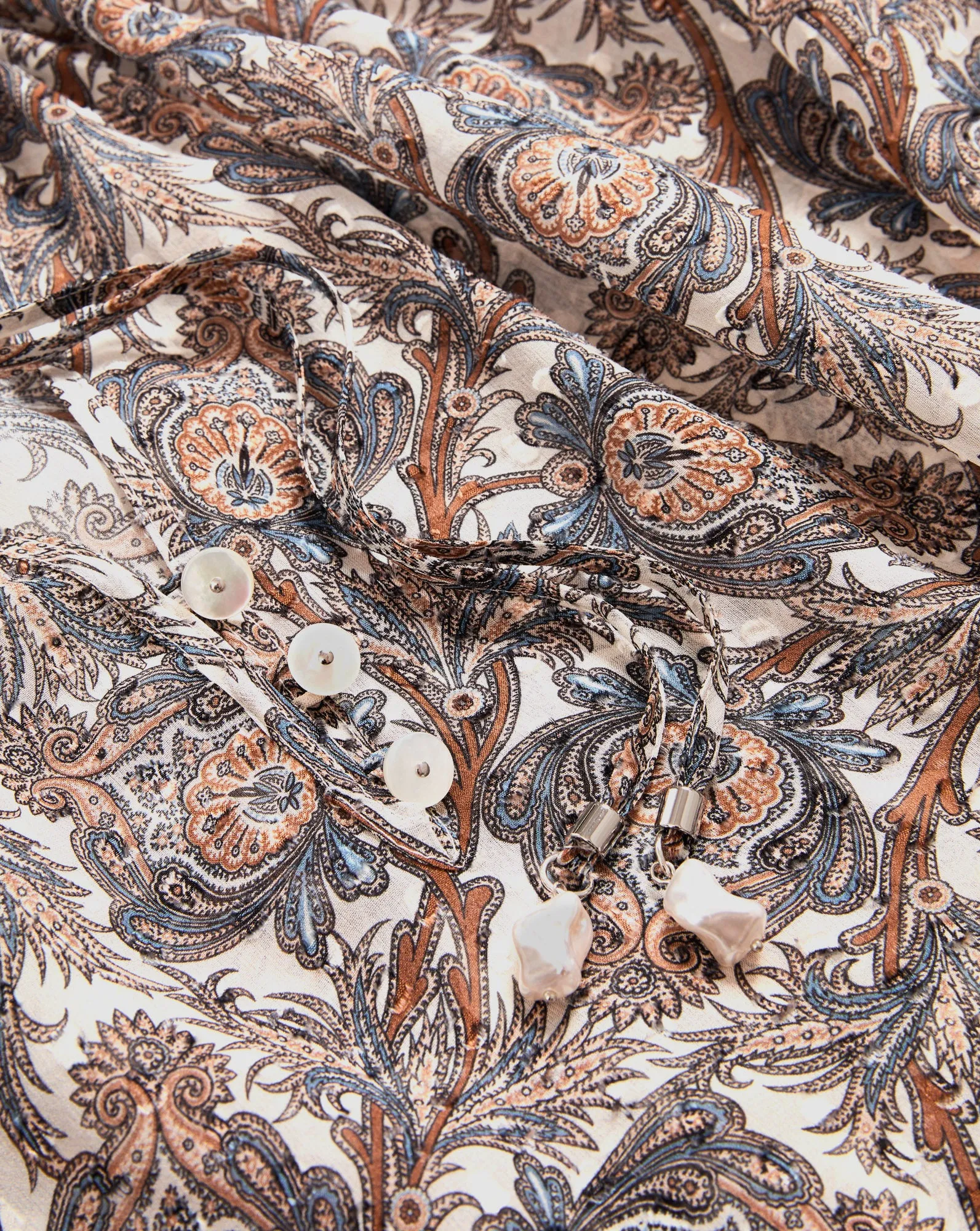 Hickory Silk Blouse sold by Ulla Johnson product image thumbnail 3