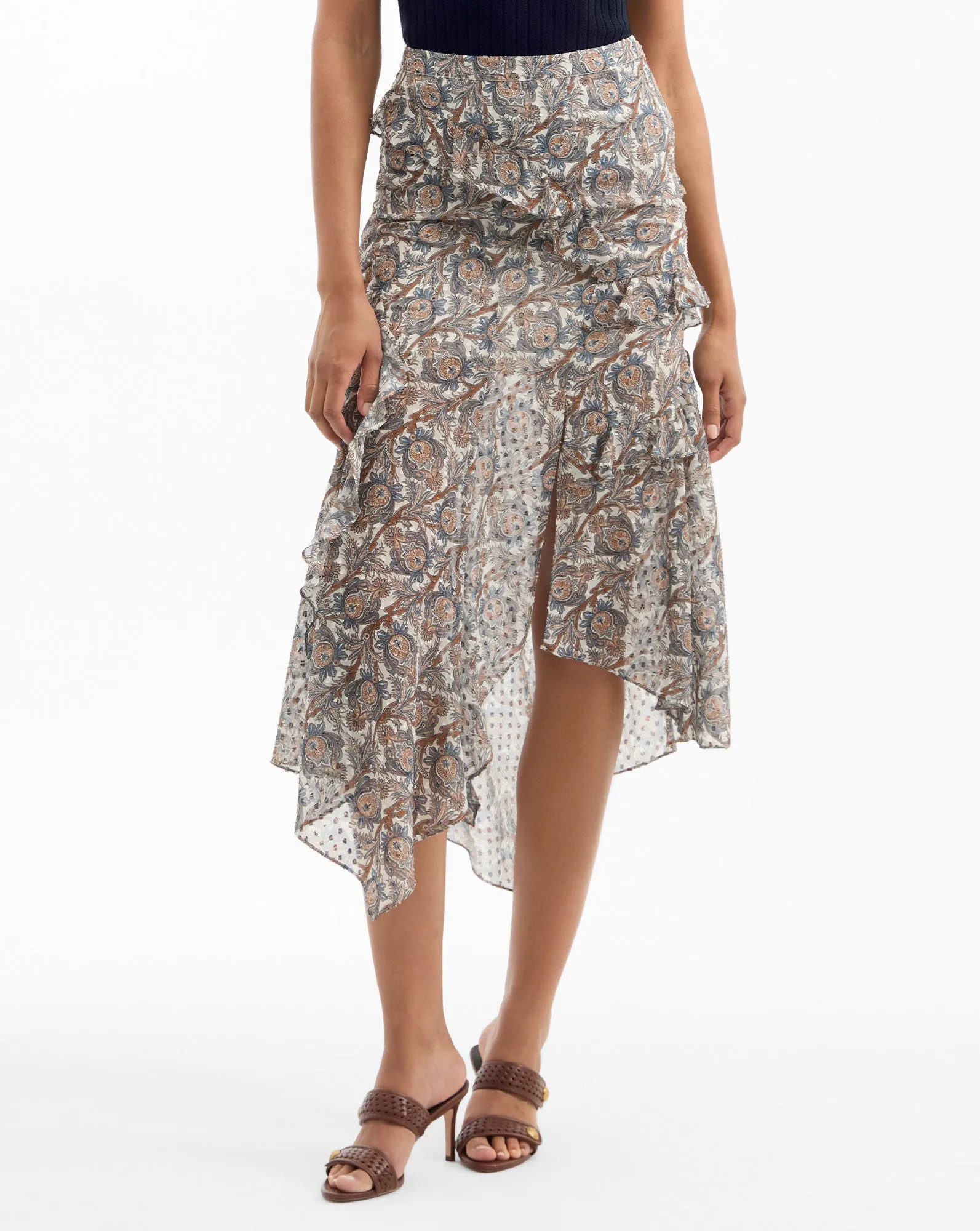 Eleonora Silk Midi Skirt sold by Ulla Johnson product image thumbnail 2
