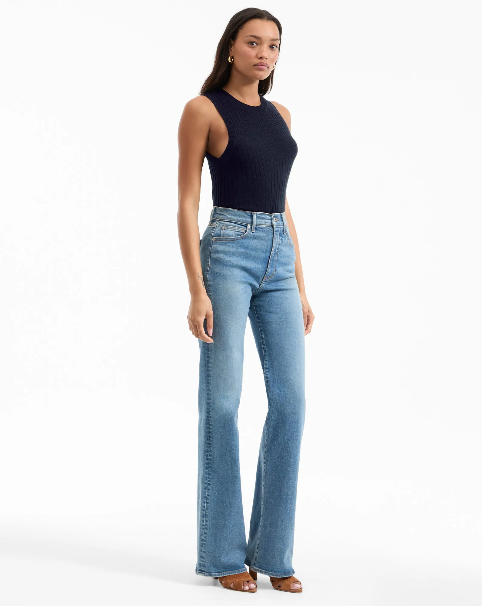 Crosbie Slim Wide-Leg Jean sold by Ulla Johnson product image thumbnail 3