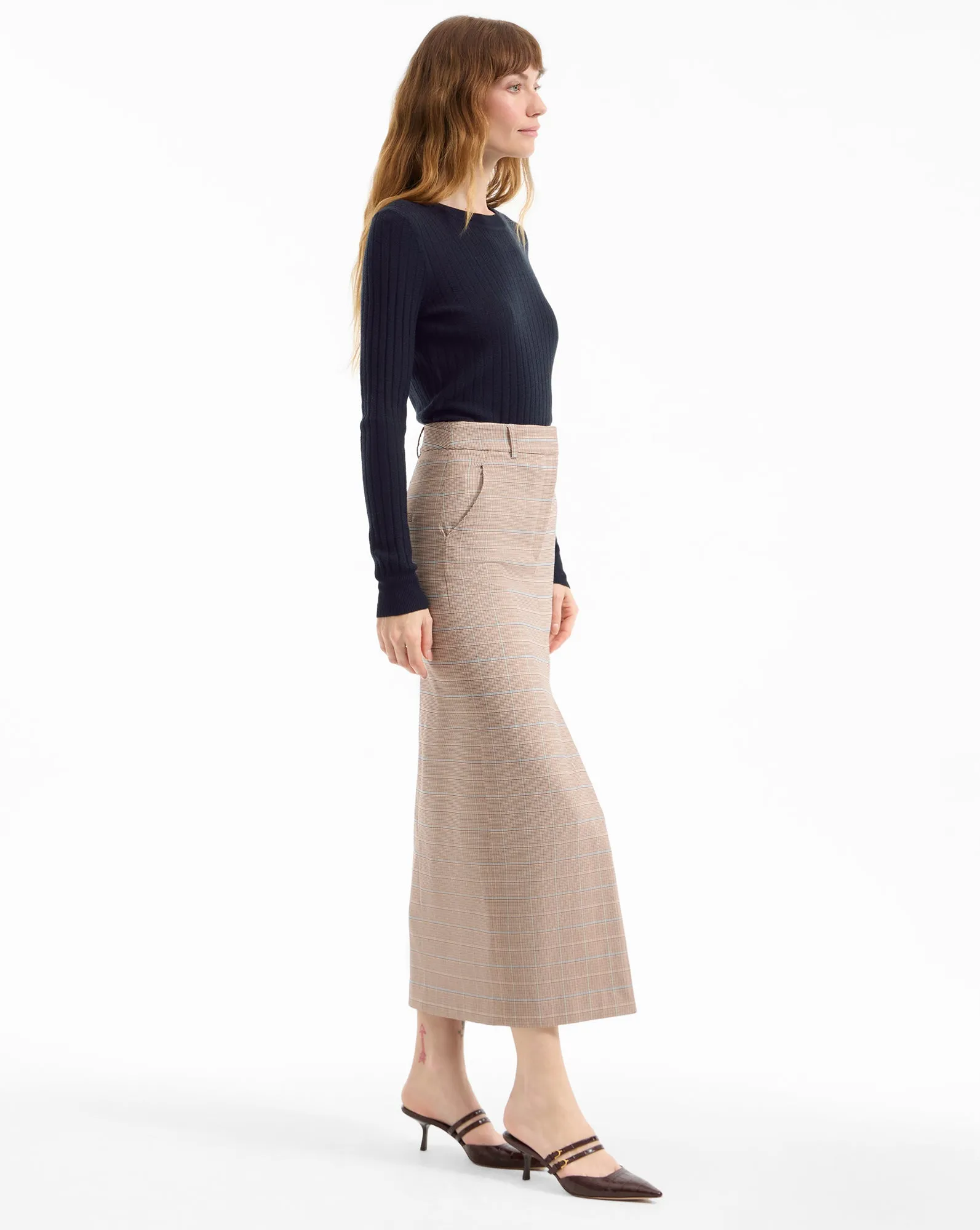 Maxine Plaid Midi Skirt sold by Ulla Johnson product image thumbnail 3