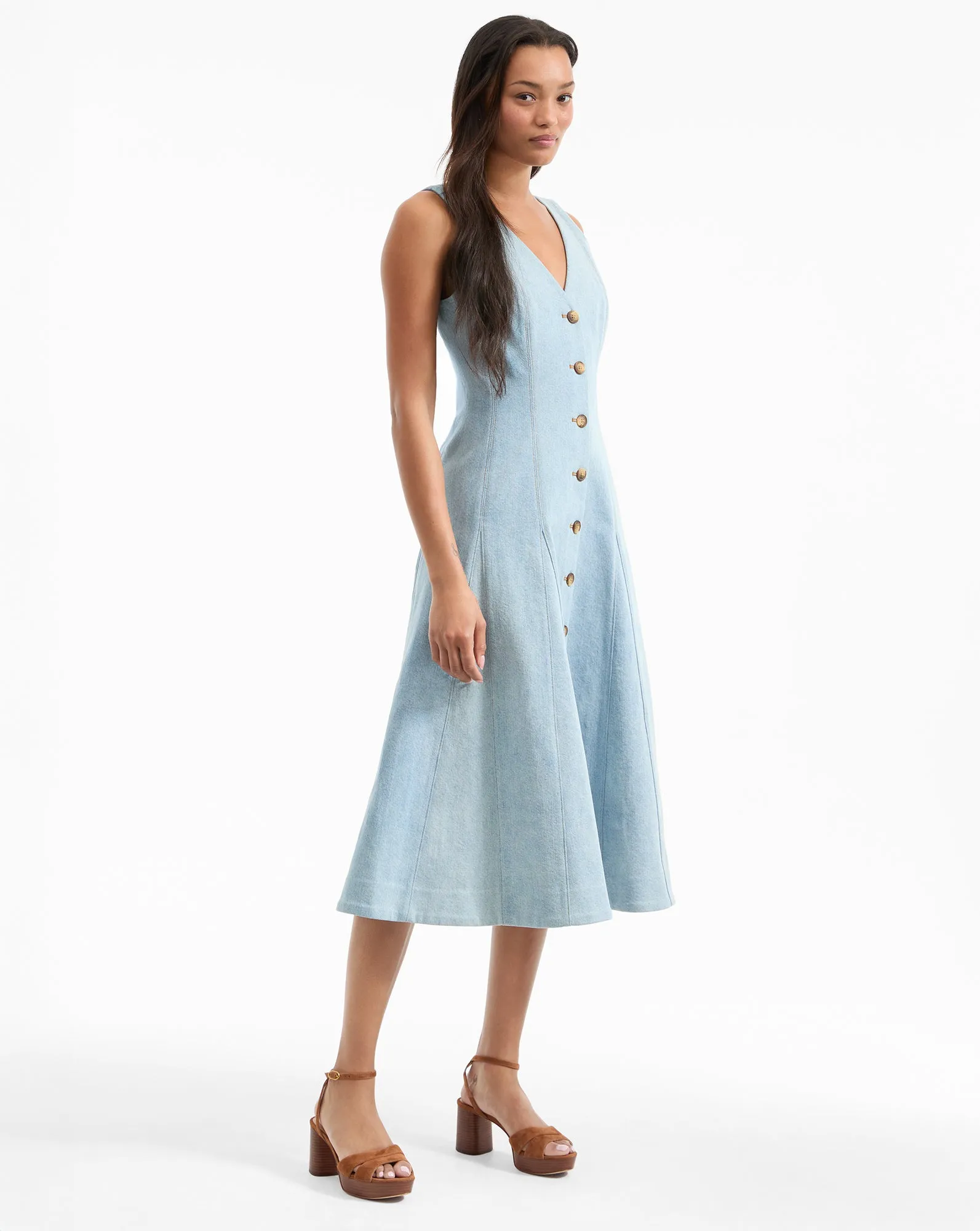 Lou Pleated Midi Dress sold by Ulla Johnson product image thumbnail 2