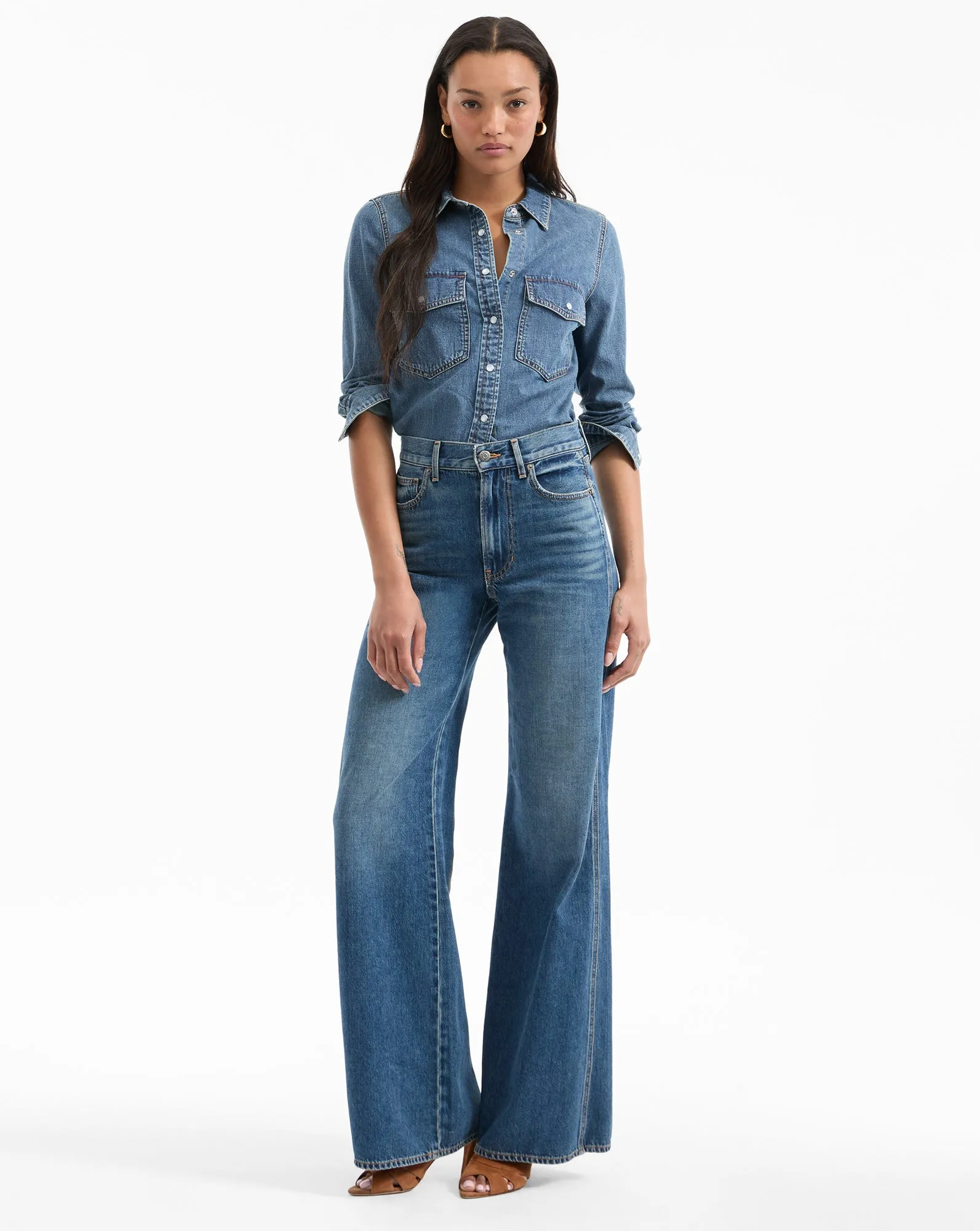 Noah Denim Button-Down Shirt sold by Ulla Johnson product image thumbnail 2