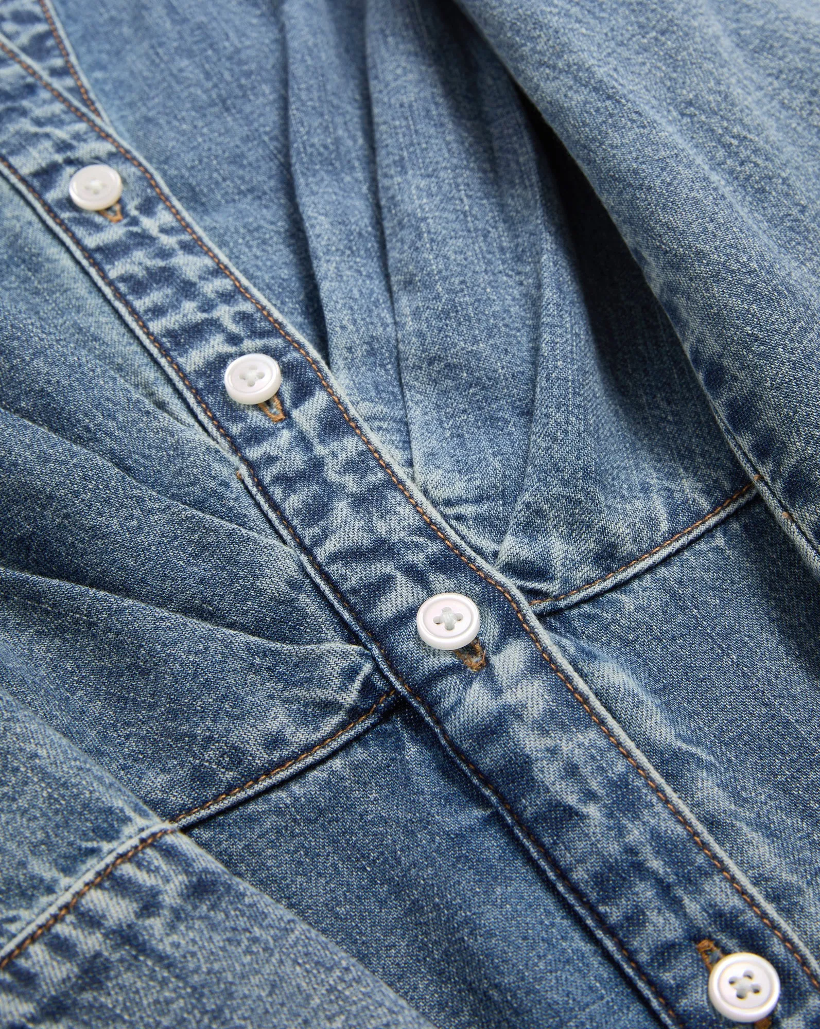 Haydon Denim Midi Shirtdress sold by Ulla Johnson product image thumbnail 3