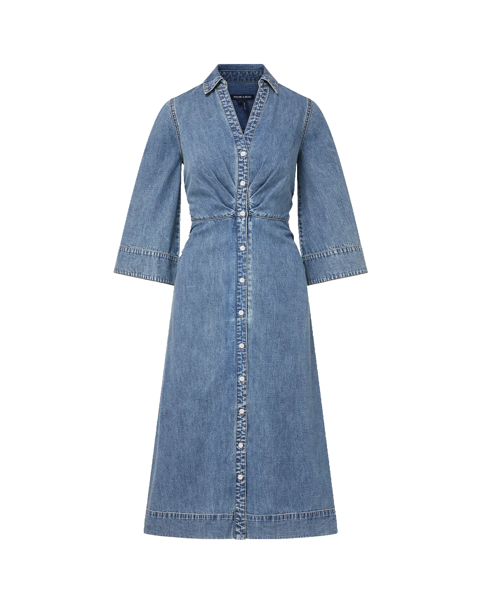 Haydon Denim Midi Shirtdress sold by Ulla Johnson product image thumbnail 5