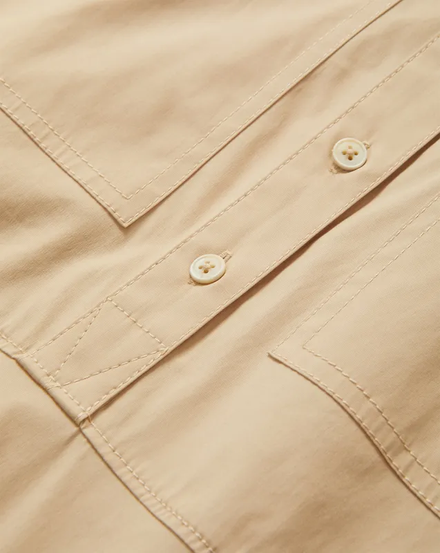 Cam Drop-Waist Midi Shirtdress sold by Ulla Johnson