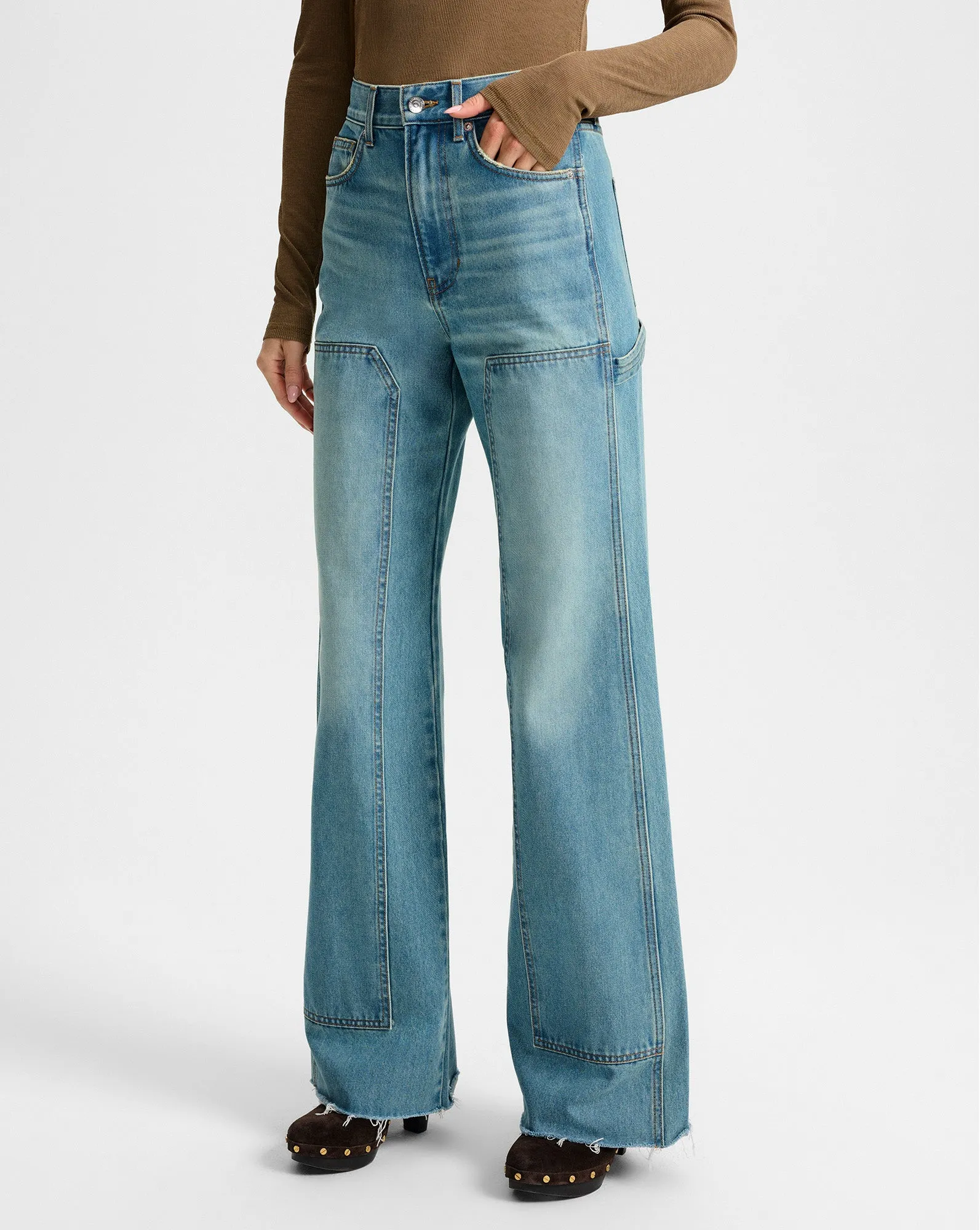 Taylor Wide-Leg Jean with Chaps sold by Ulla Johnson product image thumbnail 2