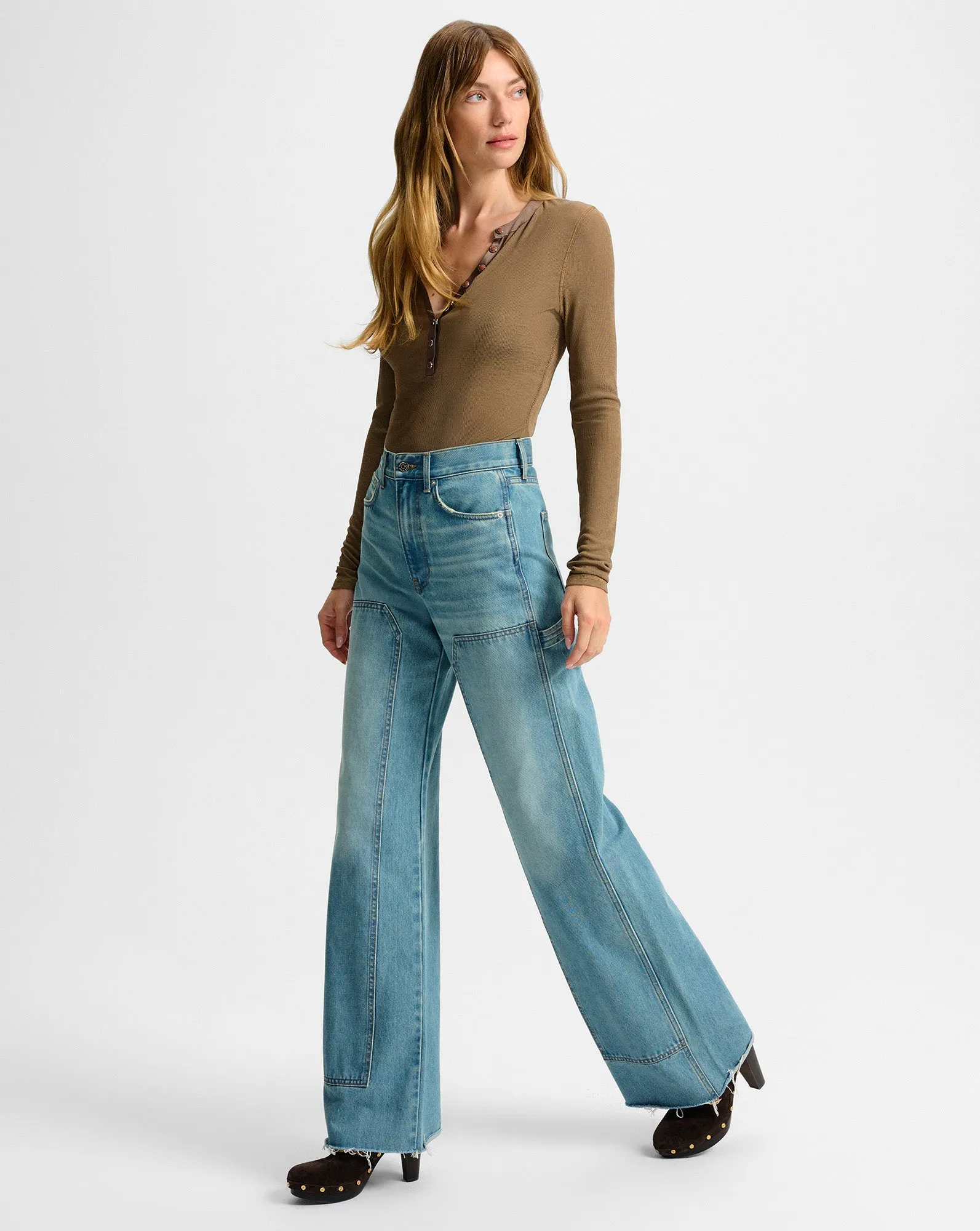 Taylor Wide-Leg Jean with Chaps sold by Ulla Johnson product image thumbnail 3