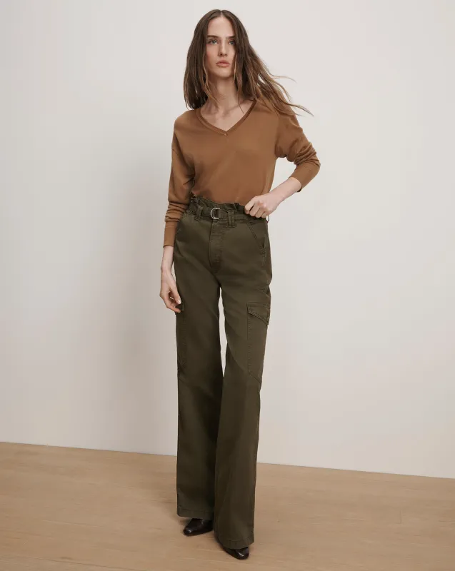 Damara Wide-Leg Cargo Pant made by Veronica Beard