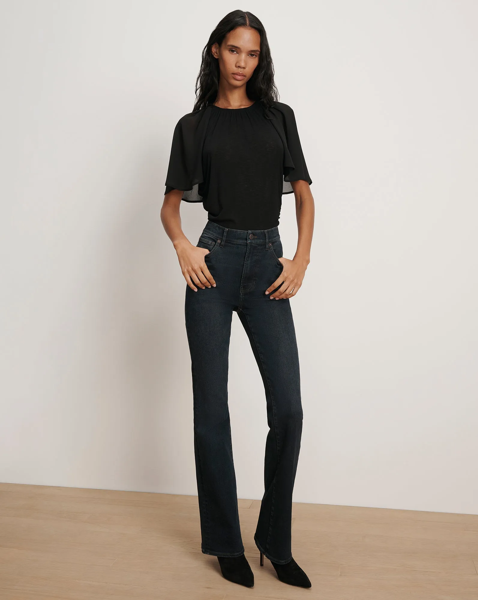 Arisa Chiffon-Sleeve T-Shirt sold by Ulla Johnson product image thumbnail 2