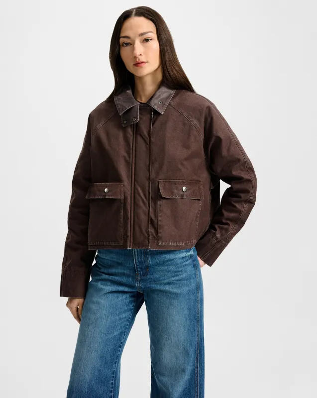 Arlo Canvas Chore Jacket sold by Ulla Johnson