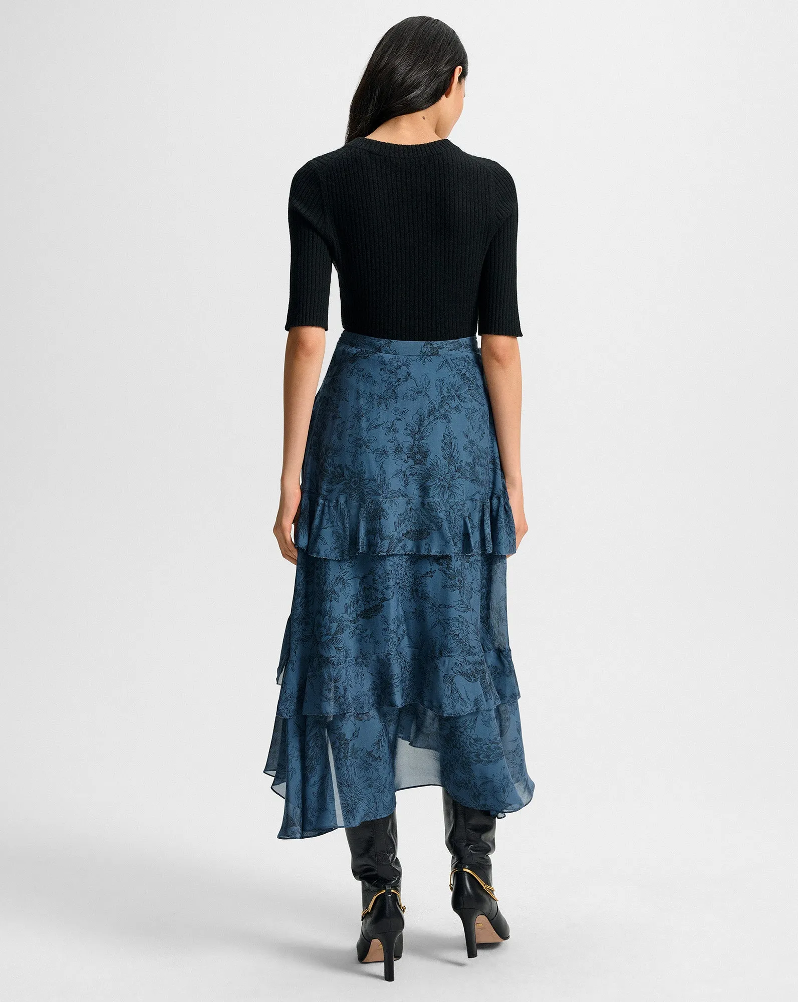 Graeme Silk Midi Skirt sold by Ulla Johnson product image thumbnail 4