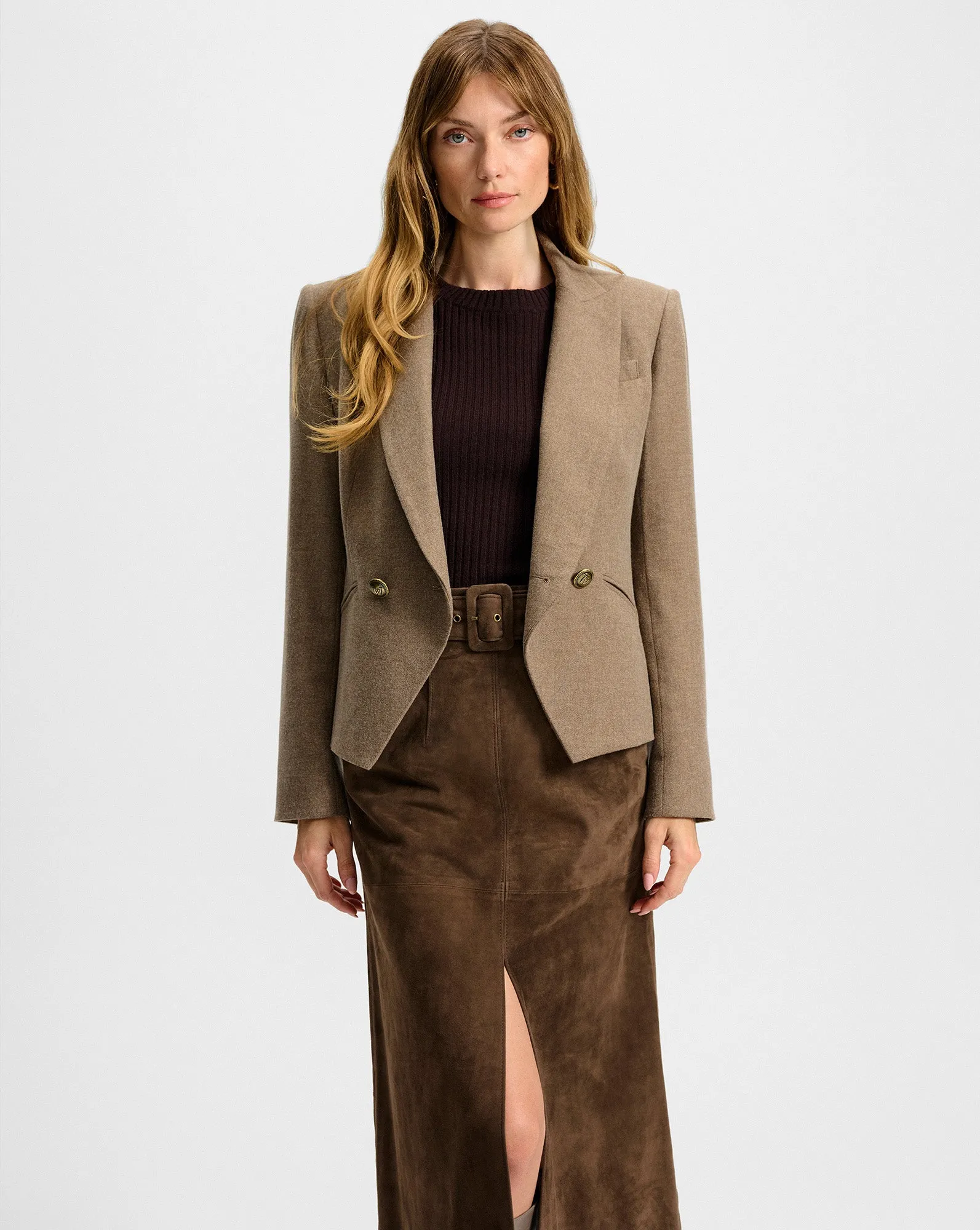 Rickie Cropped Dickey Jacket sold by Ulla Johnson